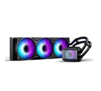 Refrigerador líquido para CPU Phanteks Glacier One 360M25 G2 AIO, RGB, 3 ventiladores PWM RGB de 120mm M25 G2 de alto rendimiento, Intel LGA 1700, 1200, 115x y AMD AM4/AM5, negro