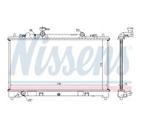 Radiador de agua Aletas refrigeración soldadas 68509 NISSENS para MAZDA 6 Sedán