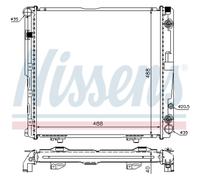 Radiador de agua Aletas refrigeración soldadas 62763A NISSENS para MERCEDES-BENZ