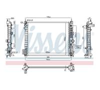 Refrigerador Motor Del Coche Nissens para Opel Mokka / Moca X J13 Chevrolet