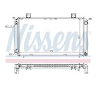 Refrigerador Motor Del Coche Nissens para Saab 900i Combi Coupé AC4 AM4