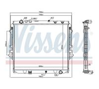 NISSENS Radiador, refrigeraciÃ³n del motor para TOYOTA: Hilux (Ref: 606069)