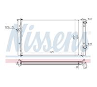 NISSENS 652461 Radiador, refrigeración del motor