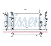 Refrigerador Motor Refrigerador Del Coche Nissens para Opel Adam M13 Corsa E
