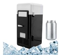 Refrigerador pequeño: mini refrigerador personal USB, diseño compacto enchufable, función de y calentador, bajo consumo | Aparato portátil para adolescentes, estudiantes, niñas, n