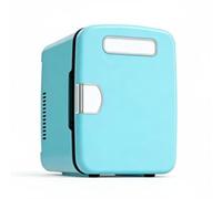 Refrigerador Portátil para Coche Mini Nevera Compacta de Doble Voltaje Frigorífico Pequeño Portátil Aparato para Conservar Alimentos con Base, Azul, Style to 3
