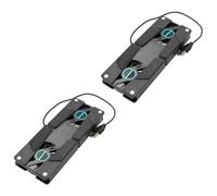 Refrigerador Portátil para USB de Doble Ventilador Abs Negro 2piezas