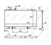 Refrigerador Radiador Del Agua Adecuado Para Mazda 6 Station Wagon GY 2.0 2.3 GG