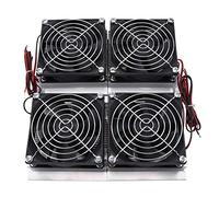 Walfront Refrigerador termoel¨¦ctrico de la placa fr¨ªa de Peltier de la refrigeraci¨®n del semiconductor del alto rendimiento 240W con el ventilador, negro