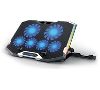 SOPORTE EWENT PARA PORTATIL GAMING 6 SILENT FAN-SPEED LED RGB HASTA 15.6
