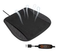 Refrigeradores de asiento genéricos para vehículos, ventilados de refrigeración para asiento de coche | tela helada de 3 velocidades USB para días cálidos conducción larga duración uso diario