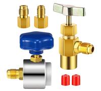 Refrigerant Can Tap, Quick Connector Refrigerant Coupler Adapter, Secure Attachments Hand Tool for Home Appliance Maintenance, Automotive Repair, Multicolor