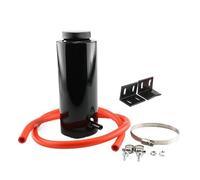 Refrigerante Depósito Depósito Universal Refrigerante Radiador 800 Ml Expansión Botella Recogida Rebose Diseño Elegante Para Coches Aluminio Tanque Expansión Refrigerante(Black)