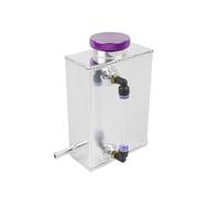 Refrigerante Depósito Tanque Refrigerante Universal Aluminio Para Radiador 600 Ml Con Indicador Nivel Tanque Expansión Refrigerante(Violeta)
