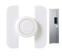 Refrigerator Child Lock, Baby Safety Latch, adhesivo No-Drill Lock, Secure Door and Drawer Protection, Wide Applicability, Home and Clinic Use, 2,7 x 2,6 x 0,8 pulgadas, Single Pack