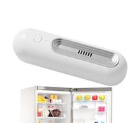 Refrigerator Deodorizer - Fridge Odor Eliminator | 7x7cm Compact Freshener with Activated Carbon Filtration, Stainless Steel Container with Ventilation Design, Kitchen Appliance Accessory