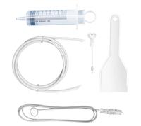 Refrigerator Drain Unblocker Kit - 43.3 Inch Мulti-tool Pipe Cleaning Set | PVC Flexible Drain Cleaner - 5 piece kit clears fridge kitchen pipes leaks and blockages for easy maintenance