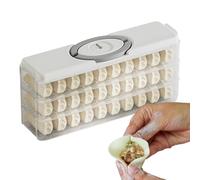 Refrigerator Dumpling Box - 1 x Space-Saving Stackable Storage Box For Household | Portable Transparent Food Preservation Case, Dumpling Organizer For Home, Kitchen, Restaurant