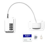 Refrigerator Lock, Child Safety Latch, Multipropósito Protection, Heavy Duty Adhesive Locking System for Drawers, Sliding Doors, Window, Oven, Furniture, 2,68 x 1,81 x 0,39 pulgadas