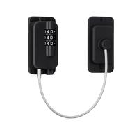 Refrigerator Lock - Combination Latch No Drill Security for Cabinets | ABS Body with Steel Cable, Metal Cable, Adjustable Code Lock Device for Fridge Drawer Closet Kitchen Bathroom Use