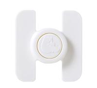 Refrigerator Locks, Oven Latches, No-Drill Adhesive Safety Latch for Babyproofing Doors Cabinets Drawers Home Kitchen Protection Use, 2.7x2.6x0.8 inches White ABS Material