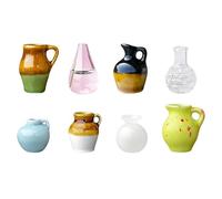 Refrigerator Magnets - 1.18-Inch Mini Decorative Pieces | Ceramic Vase Magnets - Elegant 60g 8-Piece Set with a Unique Shape, Which Is Ideal for Boosting The Aesthetic Appeal of a Kitchen