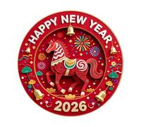 Refrigerator Magnets 2026, 2D Magnetic Horse Home Decor, Spring Festival Animal Magnets for Kitchen, Living Room, Door, Locker, Wall, Office, Whiteboard, Party Celebrations Holiday Decoration