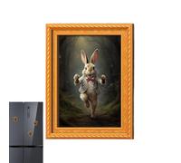 Refrigerator Magnets | Magnetic Photo Frames Holder | Funny Wooden Fridge Magnets - for Easter Christmas Home Kitchen Office Cabinets Classroom Whiteboard Notes Calendar