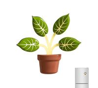 Refrigerator Magnets - Potted Plants Shape Kitchen Magnetic Accessories, Potted Plants Refrigerator Magnetic | For Locker Car Metal Plates Blackboards Classroom Kitchen Whiteboard Office