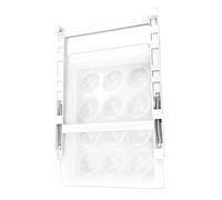 Refrigerator Organizer Bins | Egg Holder for Refrigerator | Egg Container | High Transparency Design, Space Saving Tie Rod System and Freshness Preservation for Eggs, Meats and More
