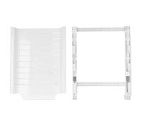 Refrigerator Organizer Pull Out Drawer | 2 Tier Expandable Fridge Storage Shelf | Food Container for Fruits/Vegetables/Eggs | Sturdy PP, Ventilation Holes