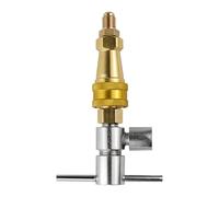 Refrigerator Quick Connector, Brass Washer Plug, 1/4-Inch, Multi-Purpose Fridge Adapter Portable Leak-Proof Fitting, Unclogging Tool for Ice Maker, Water Lines, Air Conditioner