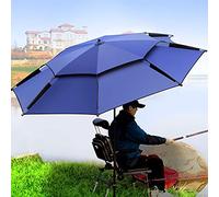 Refue Sombrilla de Playa Antiviento protección Solar Ultra Transpirable Sombrilla de jardín portátil, Techo de ventilación, Poliester y Varilla de Aluminio Parasol Pesca (Size : 240CM/7.8ft)