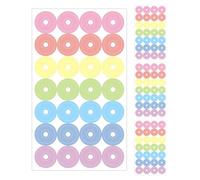 Refuerzo de Agujeros - 11,8cm Pegatinas de Refuerzo, Etiquetas Redondas Adhesivas para Carpetas | Pegatinas Autoadhesivas y Duraderas para Cuadernos, Scrapbooks, Papel A5-Á7, Aula, Oficina & Escuela