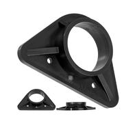 Refuerzo de fregadero, 1 pieza, negro, de ABS, tamaño estándar con orificio interior de Ø 36,5 mm, estabilizador de grifos para fregaderos de acero inoxidable de paredes finas