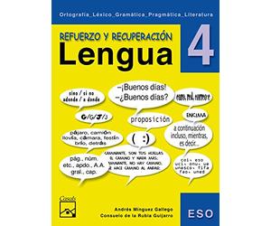 Refuerzo y recuperación. Lengua 4 (Cuadernos ESO) - 9788421836644