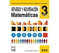 Refuerzo y recuperación. Matemáticas 3: Repasa y aprueba (Cuadernos ESO) - 9788421833186