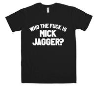 Refugeek Tees Hombre As Worn by Keith Richards - Who Is Mick Jagger - Black - Medium