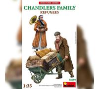 Refugiados. Kit De Modelo De Plástico MINIART De La Familia Chandlers 1:35