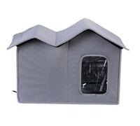 Refugio Aislado Grande del Gato, Refugio A Prueba De Mal Tiempo del Animal Doméstico Que Ofrece La Puerta Transparente, Casa Aislada Grande del Gato Salvaje con Diseño Impermeable Gray