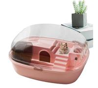 Refugio cerrado para mascotas - Transportador de mascotas acrílico, marco de alambre para el hogar, de carcasa modular, retiro seguro para mascotas, estación de vivienda perfecta para animales
