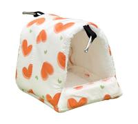 Refugio colgante de peluche - Cueva de dormir suave 13 x 13 x 10 Cm, nido de conejillo de indias, cómodo escondite para hámster, salón de abrazo para hurón, manía caliente para erizo, hamaca de