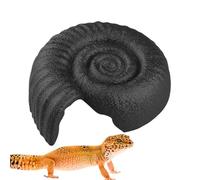 Refugio con forma de amonita | Cueva de terrario con carcasa protectora | Hábitat decorativo para dormir, jugar y descansar en el jardín o bañeras