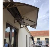 Refugio de aleación de aluminio para exteriores, 60 x 210 cm, ampliable, para puerta delantera, patio, fácil de instalar, resistente a la intemperie