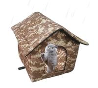 Refugio de gato salvaje aislado afuera - casa para mascotas a prueba de invierno, cálido refugio para gatos al aire libre | Sun Proof Winter PET RECK RAZADO, refugio a prueba de lluvia para gatos