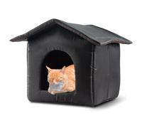 Refugio de gatos al aire libre | Apartamento cálido resistente al frío para cachorros, casa de dormir para mascotas, suministros de invierno para gatos callejeros, gatos al aire libre, salvaje
