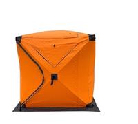 Refugio de pesca en hielo para 4 personas, tienda de campaña aislada resistente al viento con instalación rápida, portátil y cálida para pesca en grupo en invierno