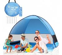 Refugio de playa Pop Up, tienda de campaña portátil extra ligera automática para playa UPF 50+, tienda de campaña para 3-4 personas, tienda de playa, protección solar, playa, camping, excursión de