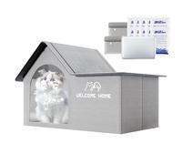 Refugio de refrigeración para gatos | Cama enfriadora plegable para gatitos con bolsas de hielo, anidación ligera para clima caliente, suministros para mascotas resistentes a las mordeduras para