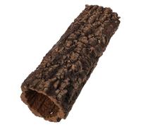 Refugio de Reptiles en Tronco Hueco, Cueva de Descanso para Geckos, 30x7,5 | Estilo Selva Tropical Realista, Madera Café, para Hábitat y Terrario, Fácil de Mantener